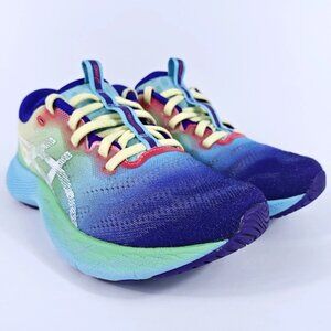 Asics Gel Nimbus Lite 2 Womens 5.5 Lightweight Neutral Running Shoes Blue Green